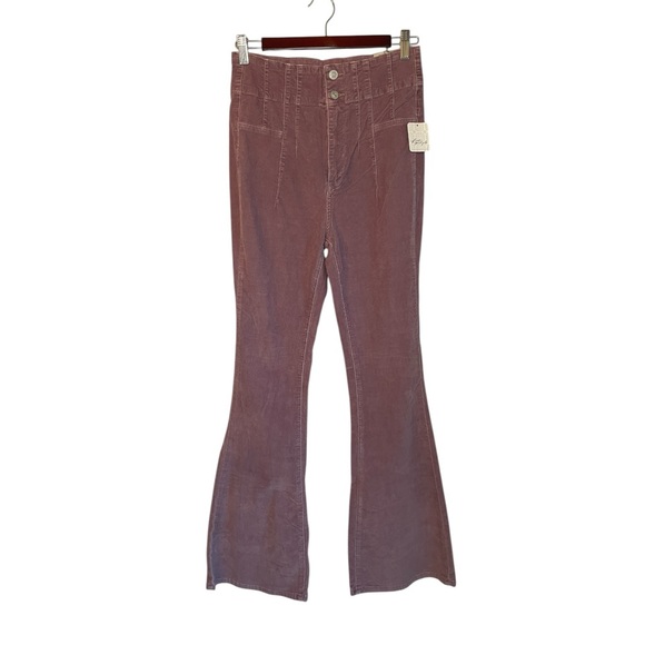 Free People women’s Jade Cord Flare Jeans size 28/6 - Picture 2 of 12